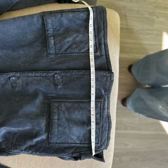 Penny Lane Vintage Suede Leather Faux Fur Oversized ButtonUp Jacket Dennis Basso - Picture 9 of 10